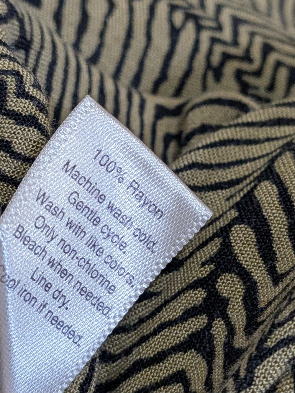 Cato | Astract Pattern Jumpsuit | Olive and Black | Beaded | Bohemian | Flowy | - Picture 7 of 7